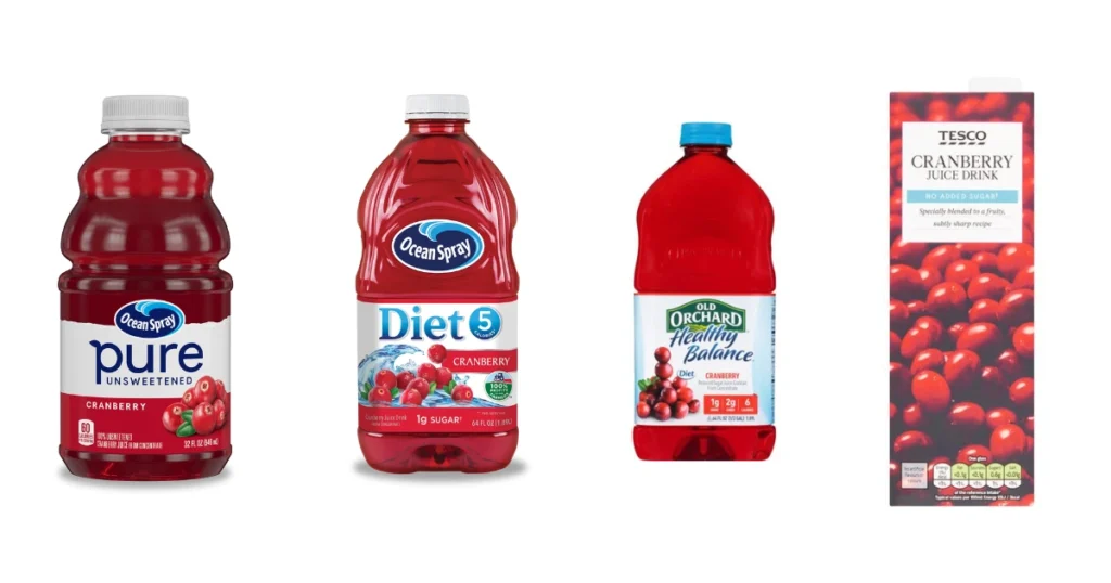 low carb cranberry juice brands