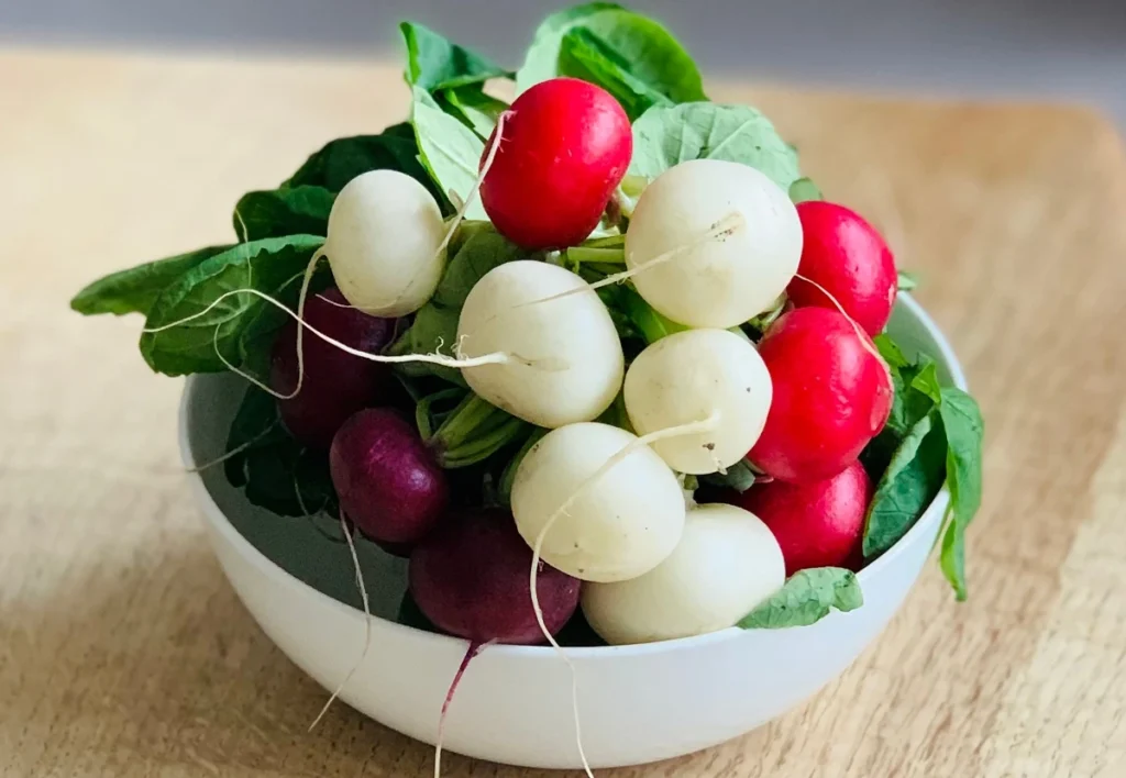 low carb radishes types