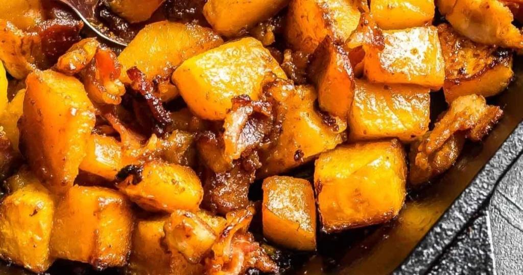 Bacon Roasted Butternut Squash