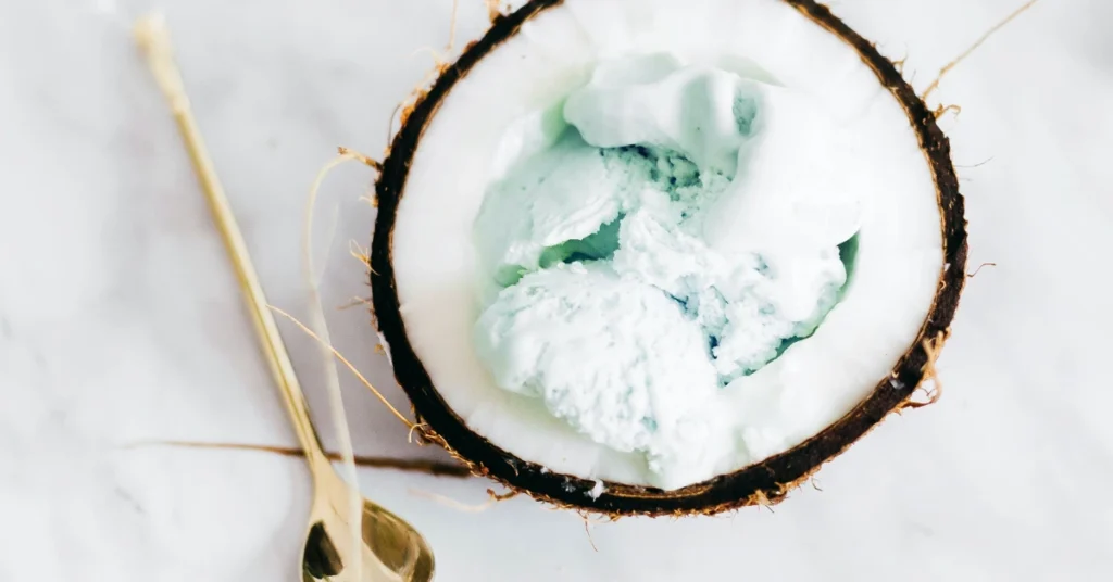 Low Carb Coconut Mint Ice Cream