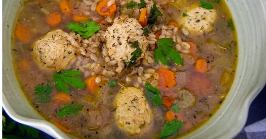 Low Carb Chicken Meatball Soup