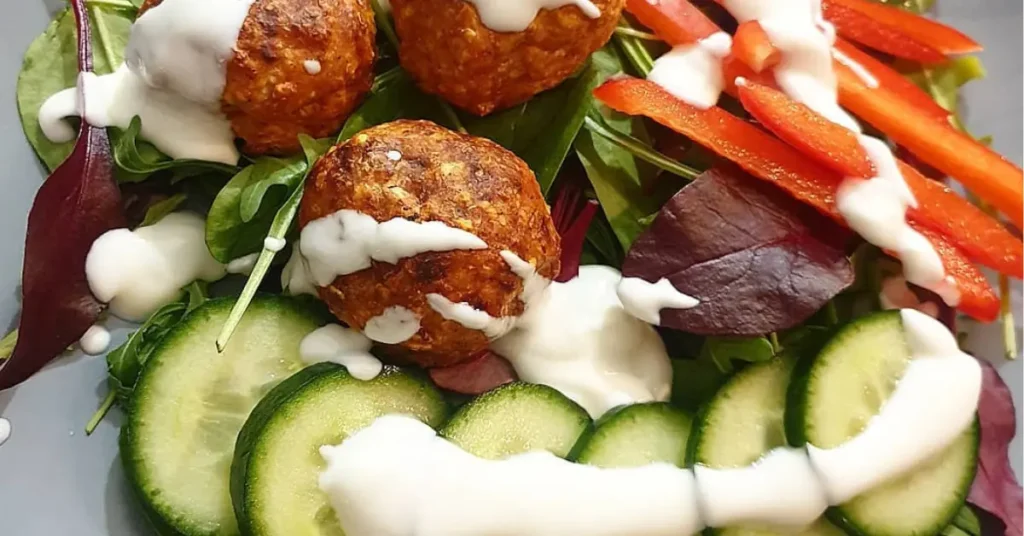 Low Carb Turkey Meatballs Salad