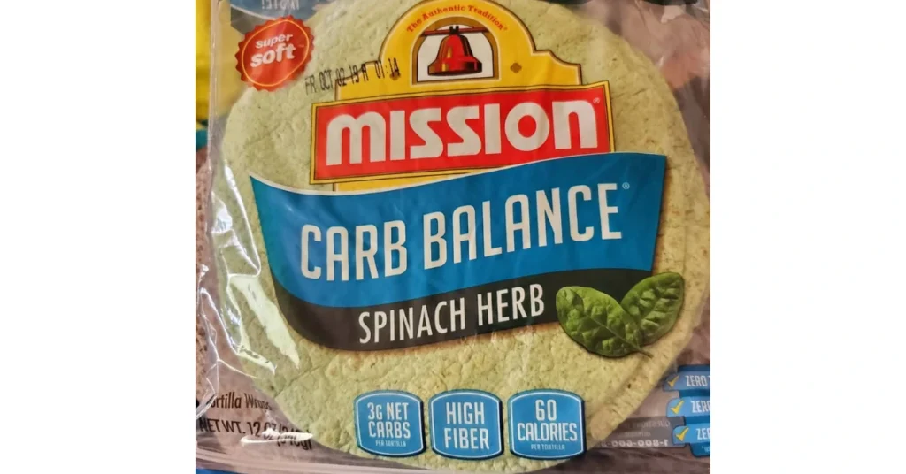 Varieties of Low Carb Spinach Wraps