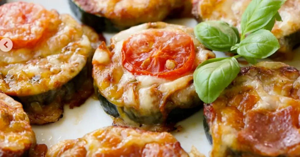 Gluten Free Low Carb Zucchini Pizza Bites