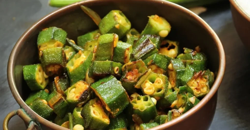 Baked Okra Chips