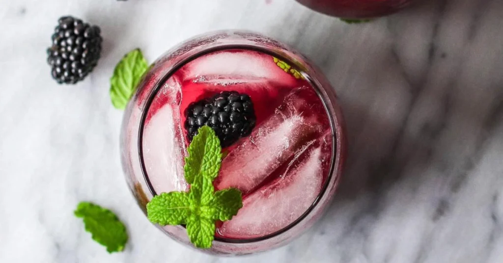 Low Carb Blackberry Mojito