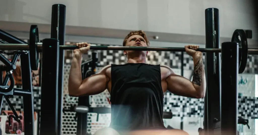 Barbell Shoulder Press in the Gym